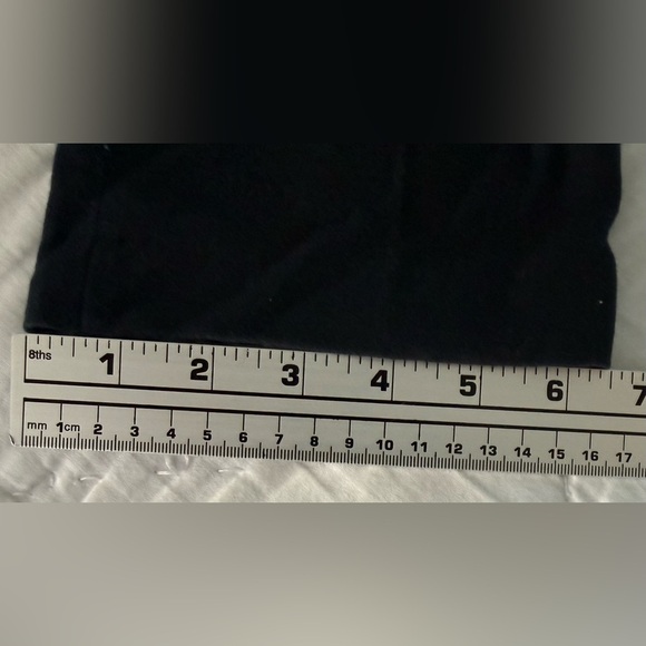 Zara Trafaluc Navy Cropped Pants – Size WM L | Soft Cotton-Blend Trousers EUC - Picture 8 of 10